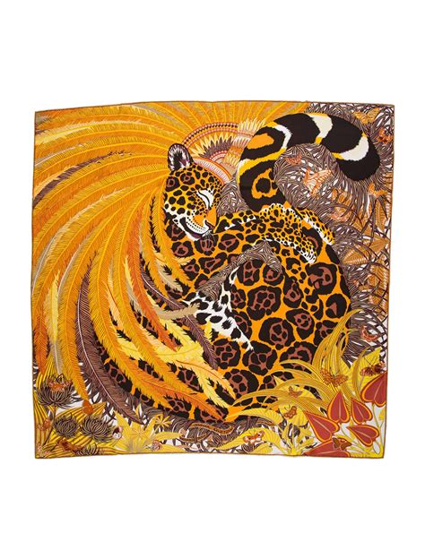 hermes jaguar scarf beaded|Scarf of the moment: Jaguar Quetzal .